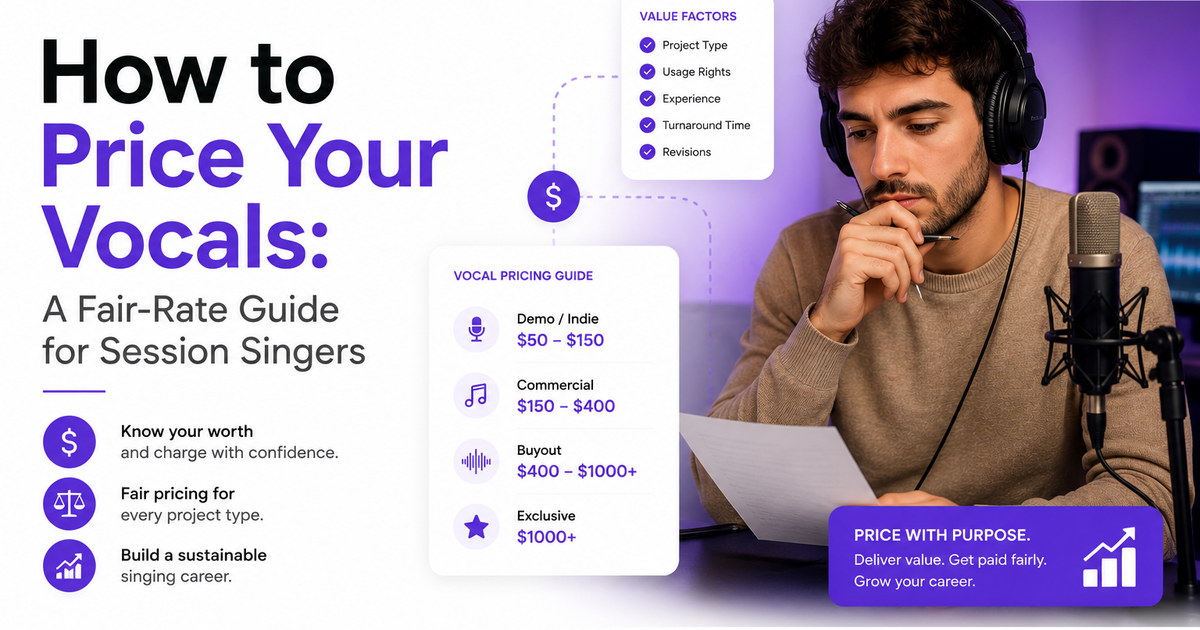 How to Price Your Vocals: A Fair-Rate Guide for Session Singers | Prime ...